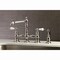 Kingston Brass KS7276PLBS English Country 8" Bridge Kitchen Faucet W/ Sprayer, Nickel KS7276PLBS - alternate 2